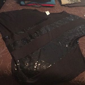 Assymetic party dolman top never worn